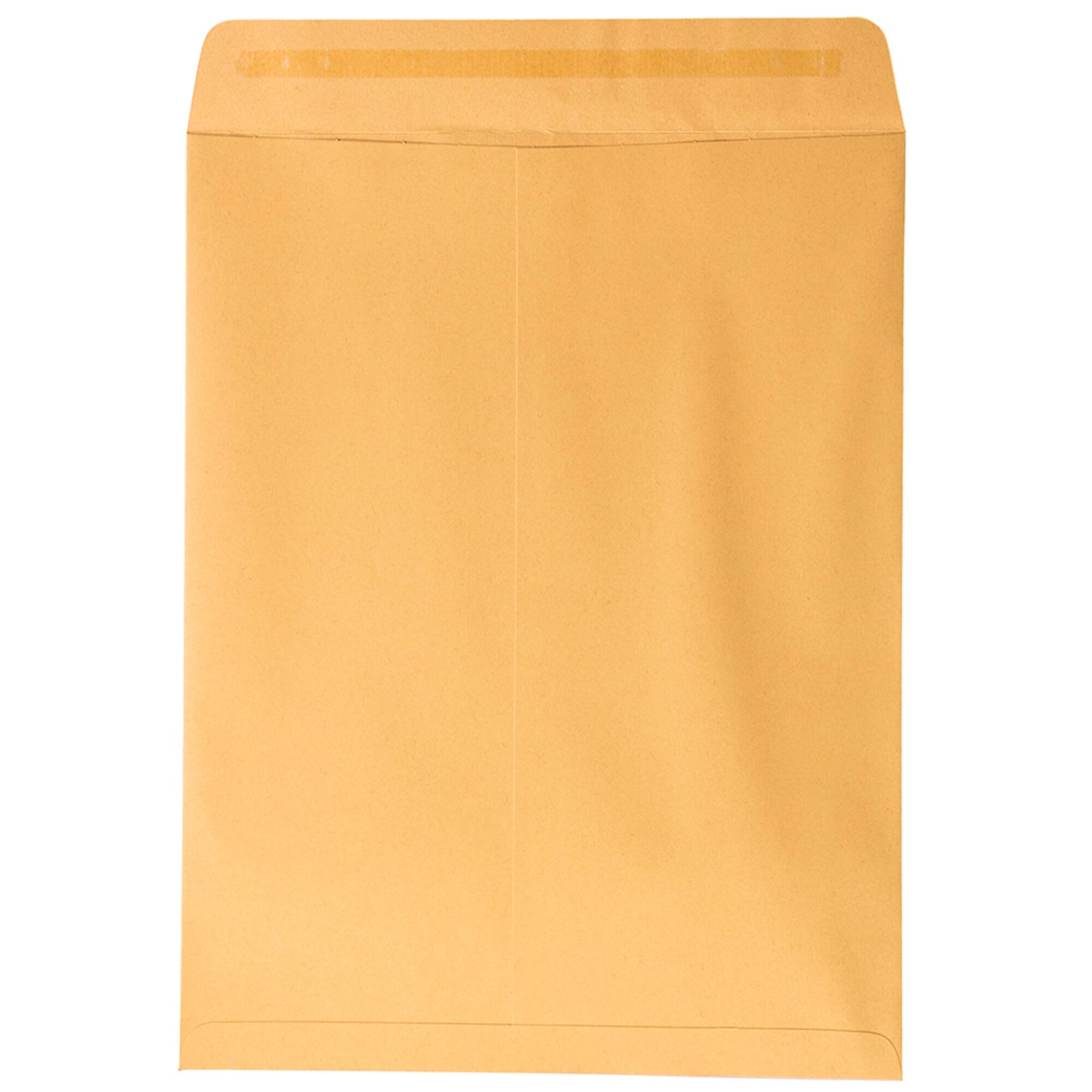 JAM Paper 10" x 13" Brown Kraft Manila Open End Catalog Premium Envelopes